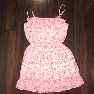 Pink Floral Summer Dress